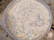 A picture of onion tartar sauce