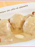 Albóndigas con salsa de almendras. (Thermomix)