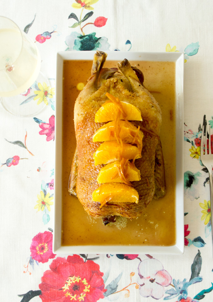 Una foto de Pato a la naranja