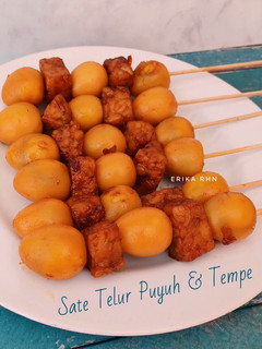 Foto resep Sate Telur Puyuh & Tempe