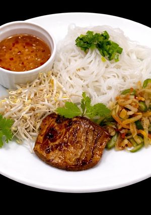 Hình của món SP.0198 - Bún Sườn Non & Mắm Thái Chay.