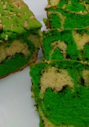 Foto resep Topo map love peanut cake