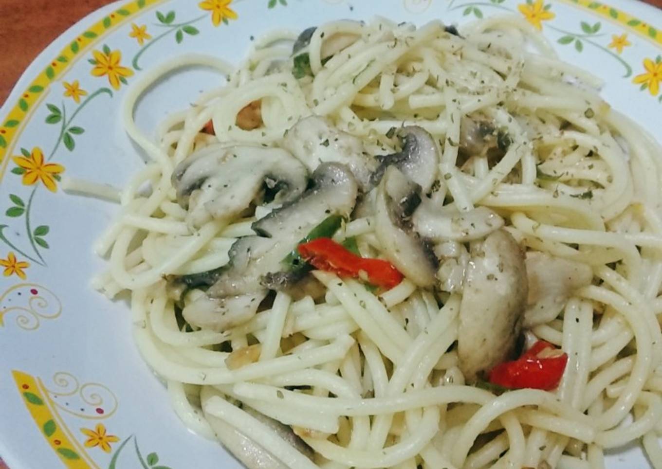 Spaghetti Jamur Matah
