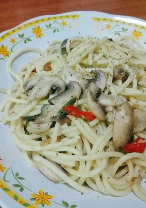 Foto resep Spaghetti Jamur Matah