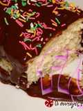 Tsoureki Terkenlis with chocolate icing