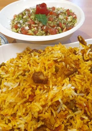 عکسی از دستور لوبیا پلو