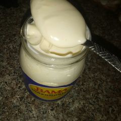 A picture of Home made mayonnaise.