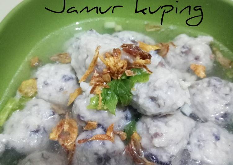 Resep Bakso Daging Jamur Kuping, Lezat