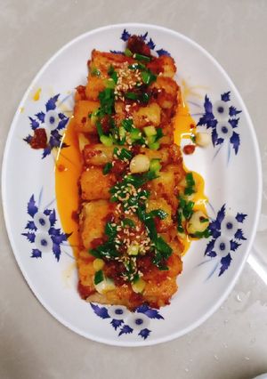 Hình của món Bánh cuốn sauce X O.
