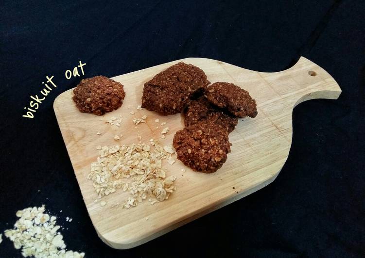 Cara Gampang Membuat Biskuit coklat oat (gluten free) yang Lezat