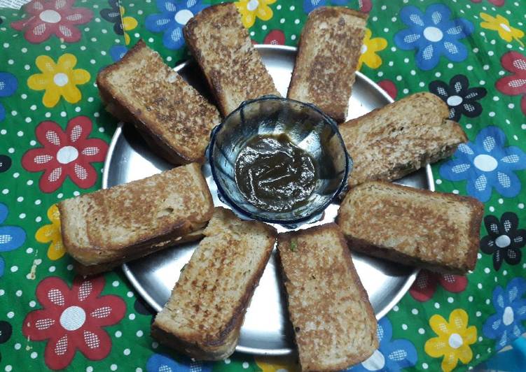 Recipe of Super Quick Homemade Paneer tawa toast