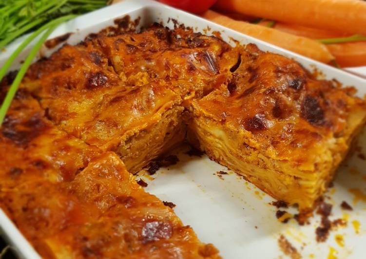 Cara Musim Semi Makan di DimeLasagne alla Bolognese classico italiani (italian classic lasagna)