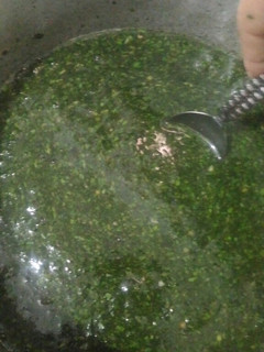 صورة لوصفة ملوخية خضرا 😘 العشق ولحمه وارز