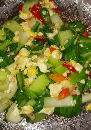 Foto resep Pokcoy Telur Orak Arik