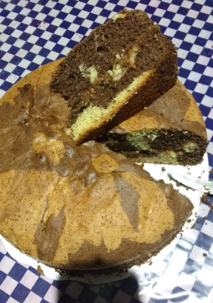 Una foto de Bizcochuelo marmolado