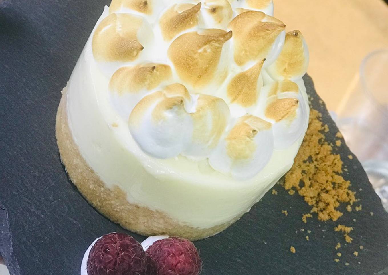 Tarta de limón y merengue