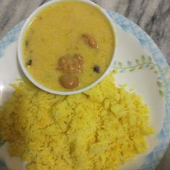 A picture of Karhi Pakora Indian style.
