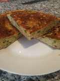Tortilla de puré de patatas con verdura