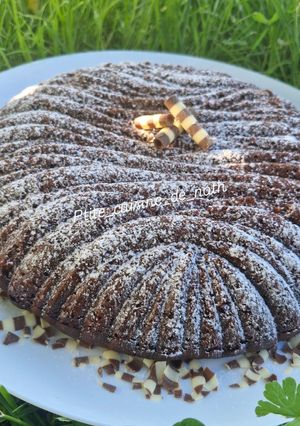 Une photo de Gâteau au chocolat et crème de marron