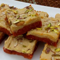 A picture of Gajar ki burfi.