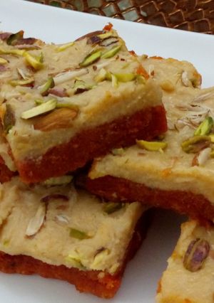 A picture of Gajar ki burfi.