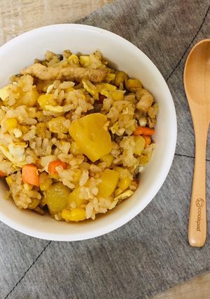 家常蛋炒飯 的食譜成品照片