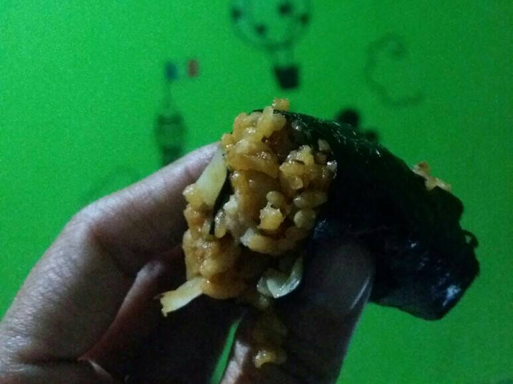 Anti Ribet, Membuat Sushi lidah indonesia (isiannya nasi goreng ayam saus tiram) Irit Untuk Jualan