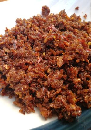 รูปของ น้ำพริกเห็ดฟาง(เจ)​#งบ60บาท