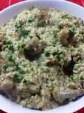 Arroz con criadillas o huevos de terneros