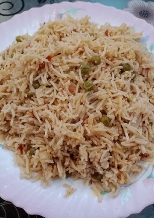 A picture of Matar pulao ❤❤.