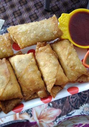 A picture of Potato chicken rolls.