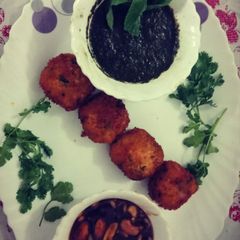 A picture of Raw banana cutlets.