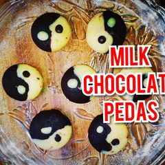 A picture of Milk and Chocolate Peda.