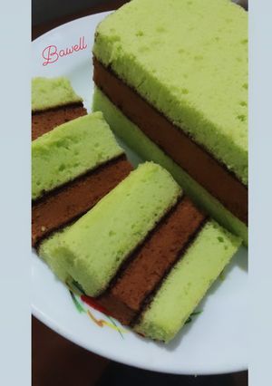 Foto resep Lapis Pandan Coklat