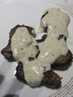 Una foto de Solomillo al roquefort