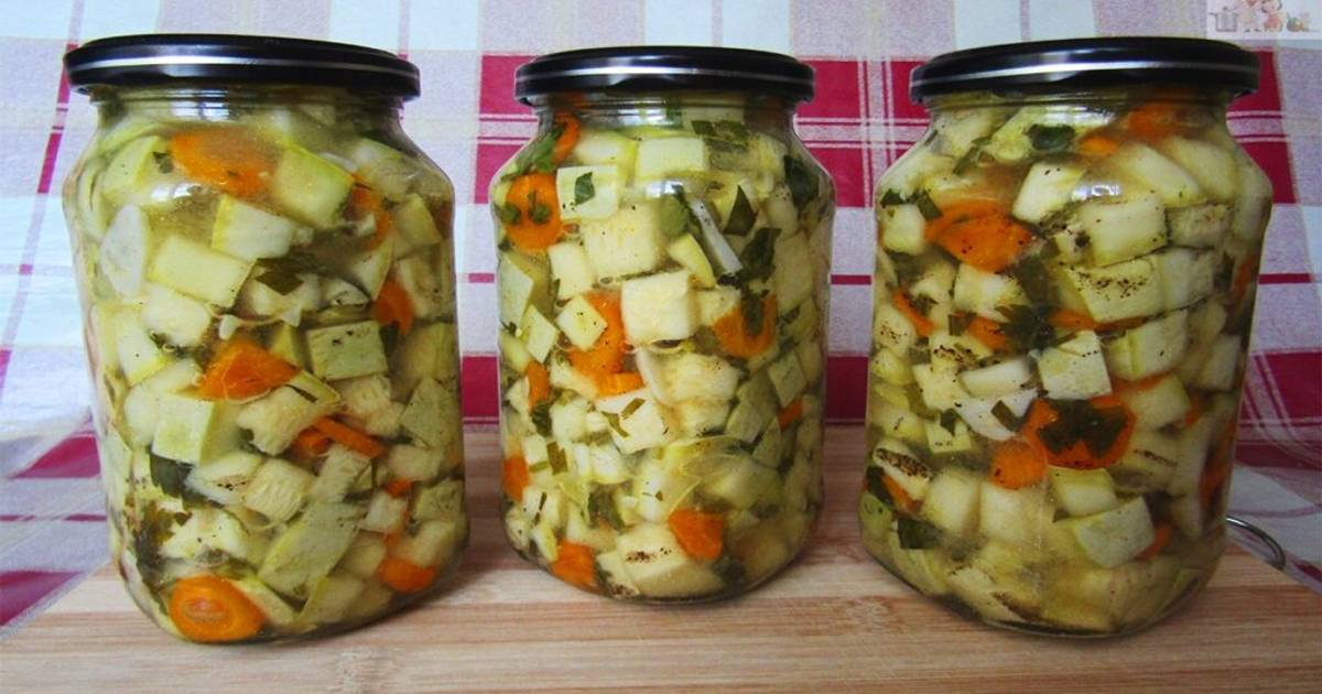 15 рецептов салатов из кабачков на зиму