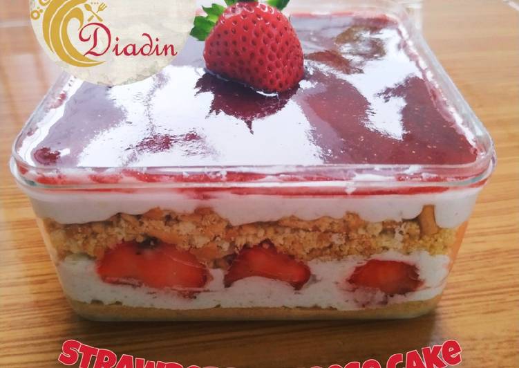 🍓Strawberry Cheese Cake (dessert Unbake)