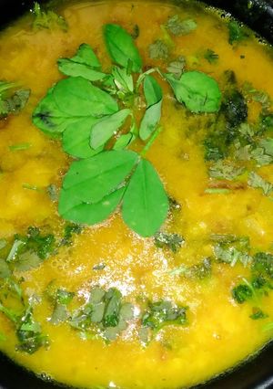 मेथी फ्राई दाल (methi dal fry recipe in Hindi) रेसिपी मुख्य फोटो