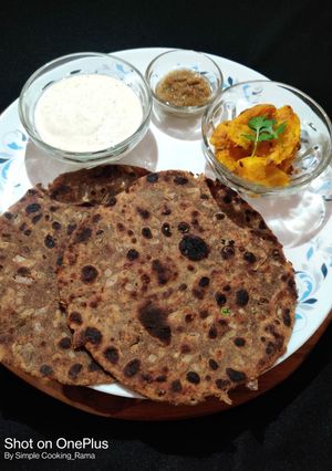A picture of Buckwheat Onion Paratha..