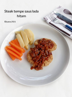 Foto resep Steak tempe saus lada hitam