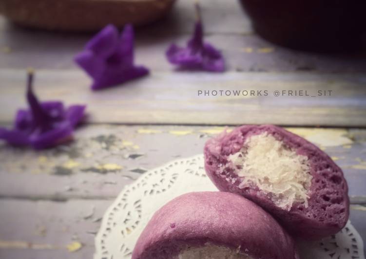 Resep Pao Ubi Ungu Isi Kelapa Anti Gagal