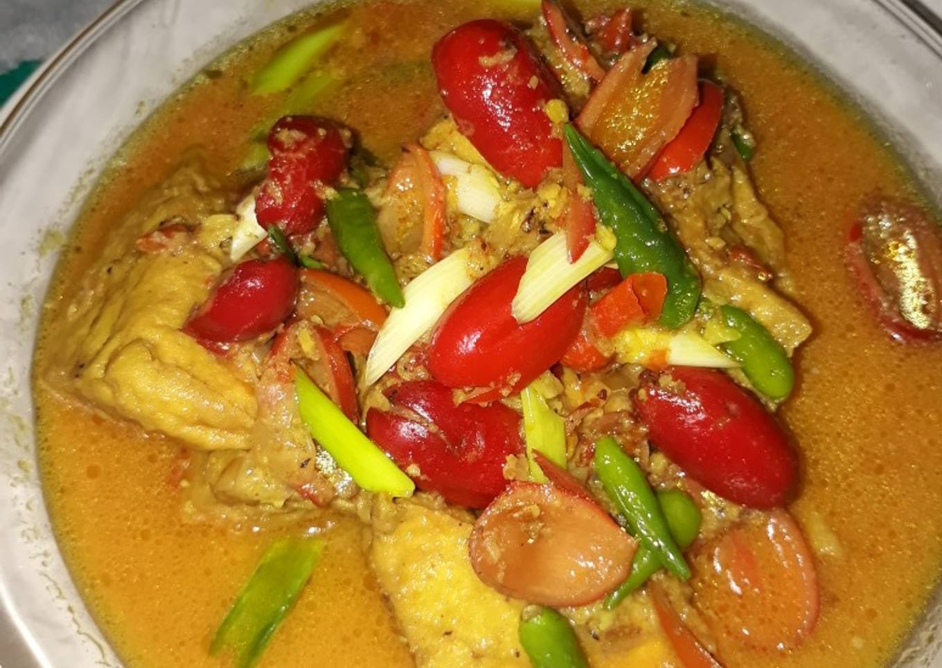 Tahu santan daun melinjo