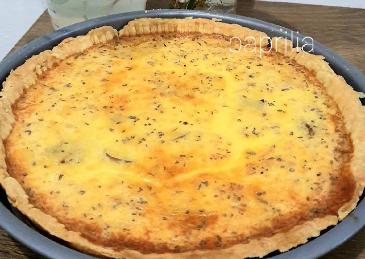 INI DIA! Cara Membuat Simple Mushroom Quiche