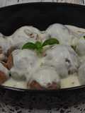 Kotleciki mielone w sosie carbonara