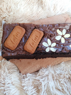 Foto resep Brownies Panggang Shiny, Crust, Fudge