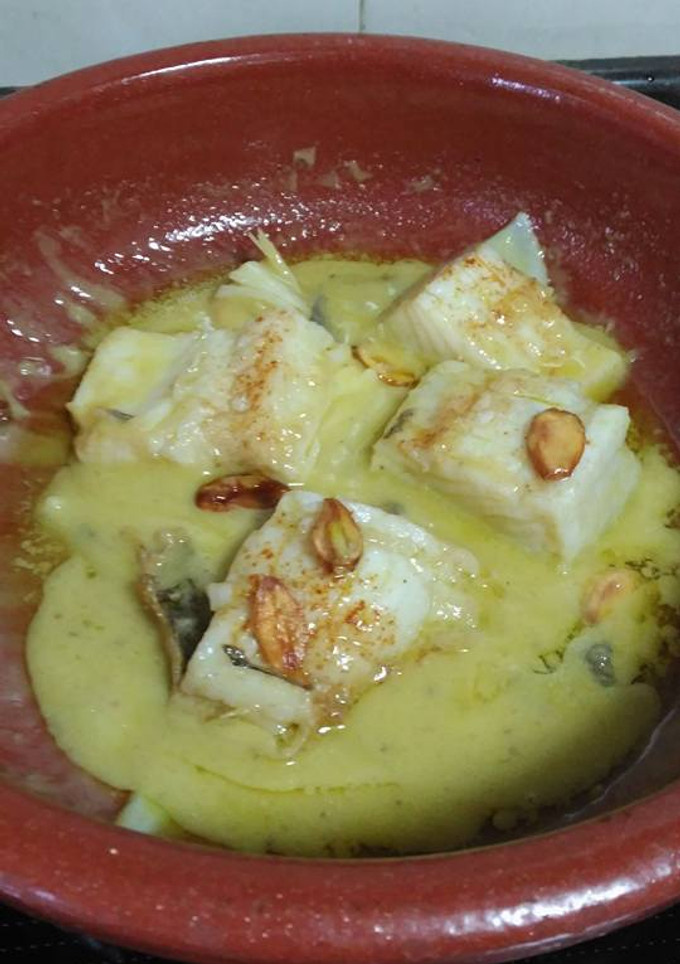 Una foto de Bacalao al pil pil