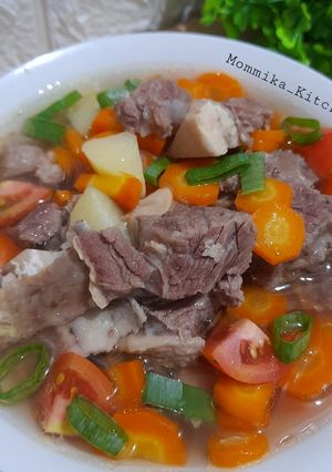 Foto resep Sop iga sapi kuah bening