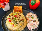 A picture of sweet corn rice
