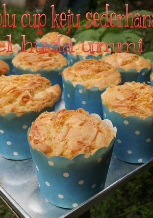 Foto resep Bolu cup keju sederhana, cuma 2 telur