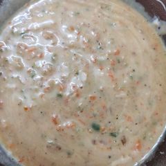 A picture of Russian salad Creamy Russian salad lsweet salad.